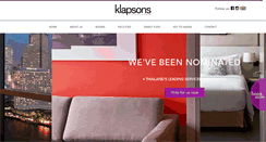 Desktop Screenshot of klapsons.com