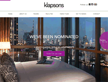 Tablet Screenshot of klapsons.com